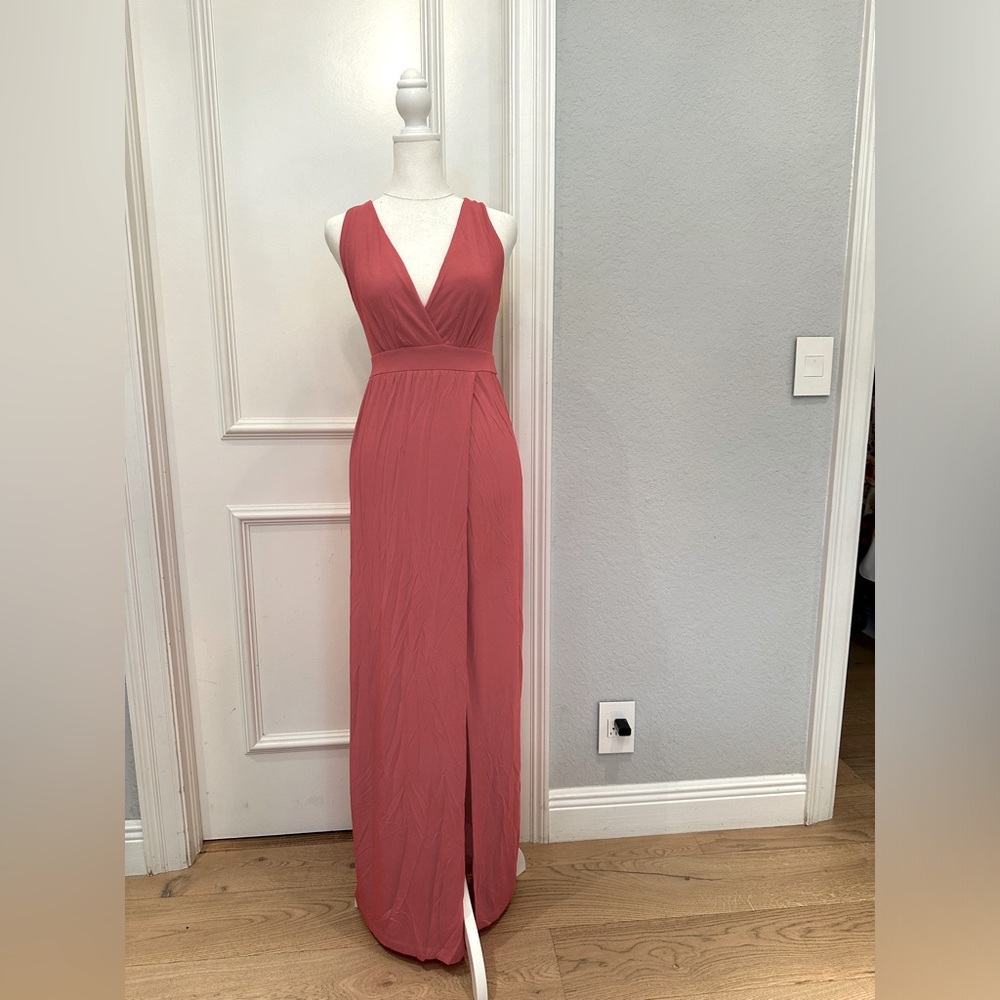 Very sexy open leg, back maxi dress